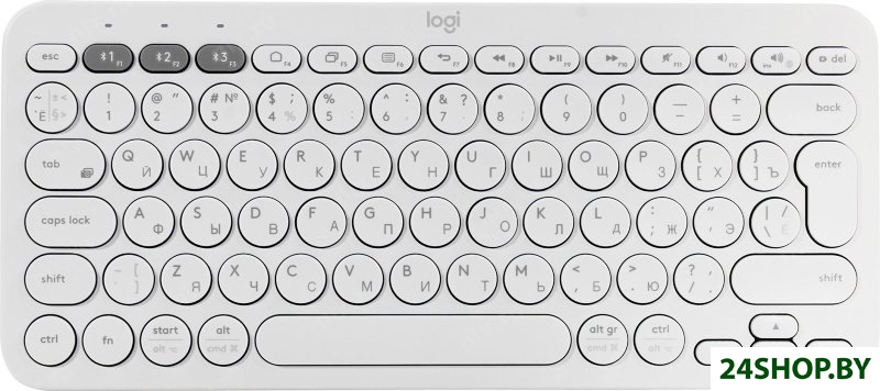 Клавиатура Logitech Multi-Device K380 Bluetooth 920-009163 (белый) Клавиатура Logitech Multi-Device K380 Bluetooth 920-009163 (белый)