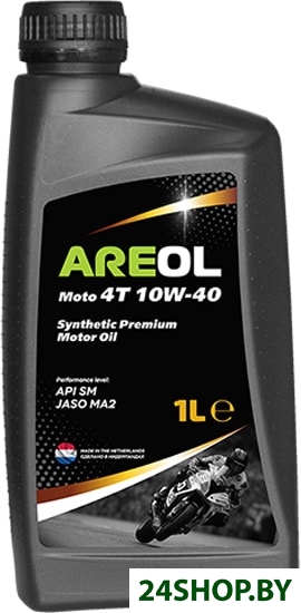 Моторное масло Areol Moto 4T 10W-40 1л Моторное масло Areol Moto 4T 10W-40 1л