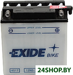 Мотоциклетный аккумулятор Exide Conventional 12N5-3B (5 А/ч) Мотоциклетный аккумулятор Exide Conventional 12N5-3B (5 А/ч)