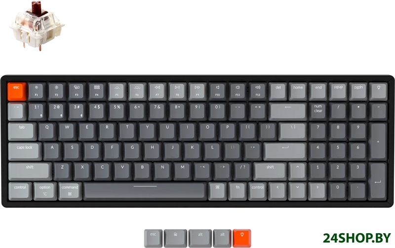 Клавиатура Keychron K4 V2 RGB K4-C3-RU (Gateron G Pro Brown) Клавиатура Keychron K4 V2 RGB K4-C3-RU (Gateron G Pro Brown)