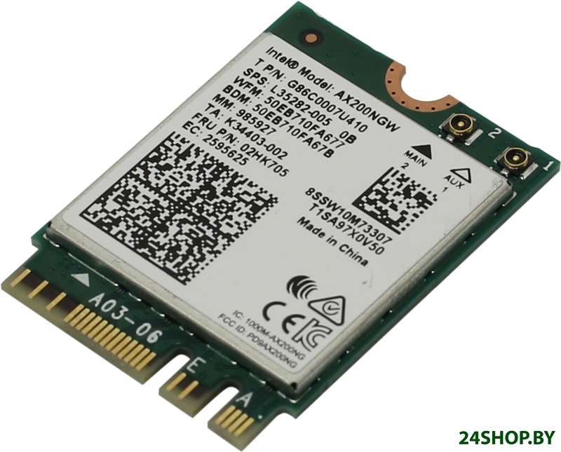 Wi-Fi/Bluetooth адаптер Intel AX200NGWGNV Wi-Fi/Bluetooth адаптер Intel AX200NGWGNV