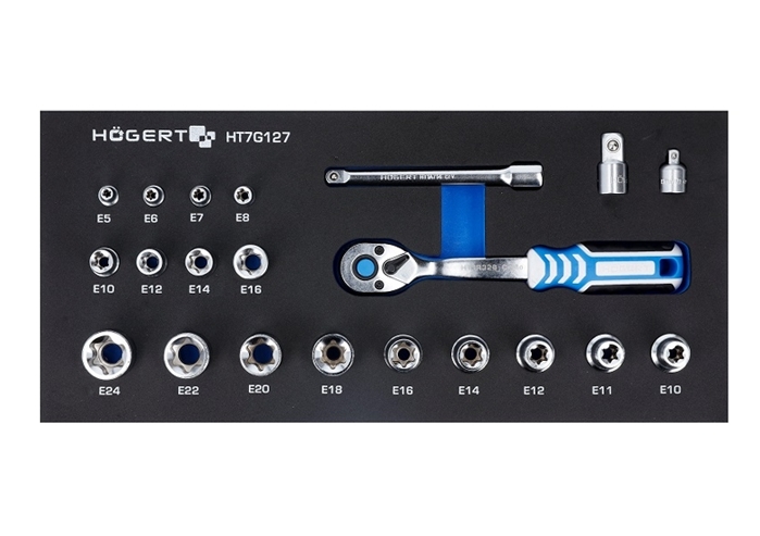 Универсальный набор инструментов Hogert Technik HT7G127 (22 предмета) Универсальный набор инструментов Hogert Technik HT7G127 (22 предмета)