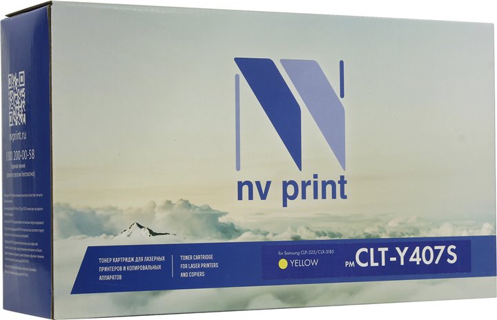 Картридж NV Print CLT-Y407S Yellow Картридж NV Print CLT-Y407S Yellow