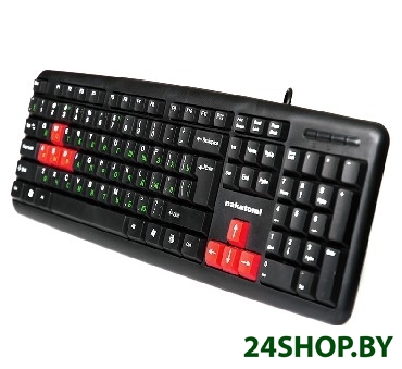 Клавиатура проводная Nakatomi KN-02U USB (черный/красный) Клавиатура проводная Nakatomi KN-02U USB (черный/красный)