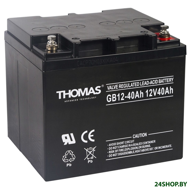 Аккумулятор для ИБП Thomas GB 12-40 Ah 12V40Ah Аккумулятор для ИБП Thomas GB 12-40 Ah 12V40Ah