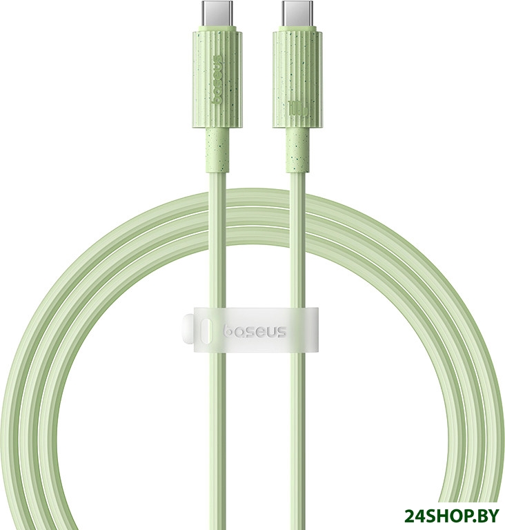 Кабель Baseus Habitat Series Fast Charging Cable 100W USB Type-C - USB Type-C (1 м, зеленый) Кабель Baseus Habitat Series Fast Charging Cable 100W USB Type-C - USB Type-C (1 м, зеленый)