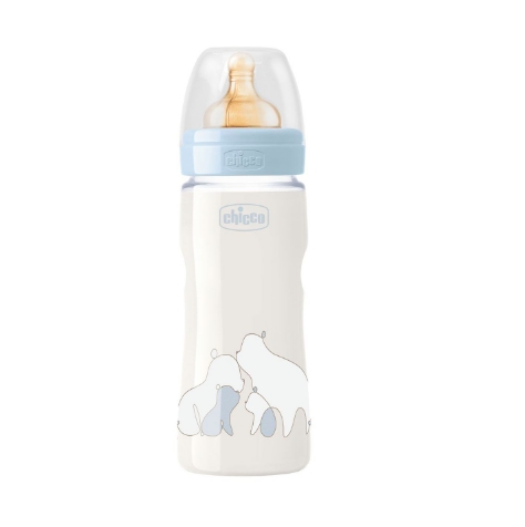 Бутылочка Chicco Original Touch Boy 330 мл (4м+) (с латексной соской) (00027634200000) Бутылочка Chicco Original Touch Boy 330 мл (4м+) (с латексной соской) (00027634200000)