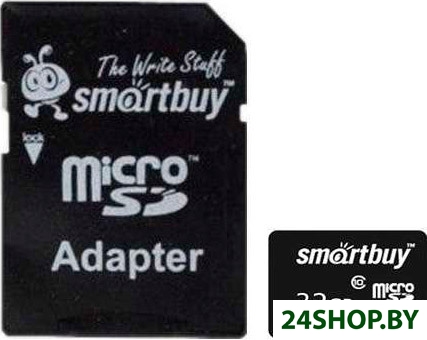 Карта памяти SmartBuy microSDHC Class 10 32GB (SB32GBSDCL10-01) Карта памяти SmartBuy microSDHC Class 10 32GB (SB32GBSDCL10-01)