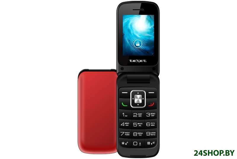 Кнопочный телефон TeXet TM-422 (красный) Кнопочный телефон TeXet TM-422 (красный)