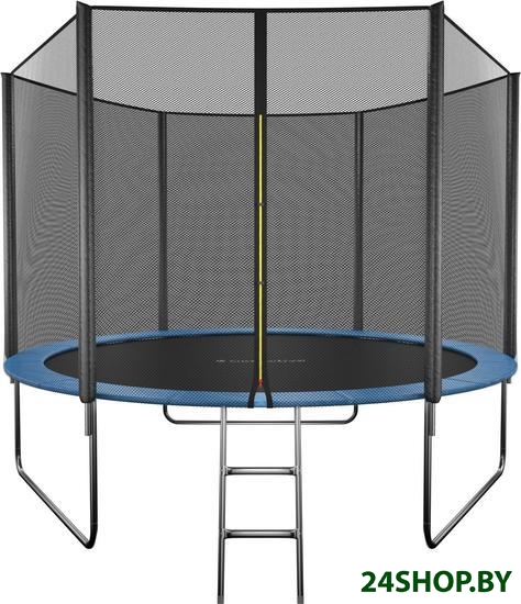 Батут GetActive Jump 8ft - 252 см с лестницей, внешней сеткой (синий) Батут GetActive Jump 8ft - 252 см с лестницей, внешней сеткой (синий)