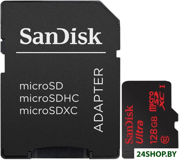 Карта памяти SanDisk Ultra microSDXC UHS-I (Class 10) 128GB (SDSDQUI-128G-G46) Карта памяти SanDisk Ultra microSDXC UHS-I (Class 10) 128GB (SDSDQUI-128G-G46)