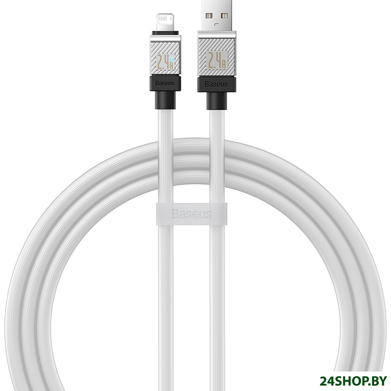 Кабель Baseus CoolPlay Series USB Type-A - Lightning (1 м, белый) Кабель Baseus CoolPlay Series USB Type-A - Lightning (1 м, белый)