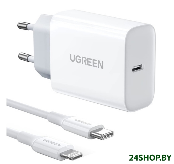 Сетевое зарядное Ugreen CD137 50698 (белый) Сетевое зарядное Ugreen CD137 50698 (белый)