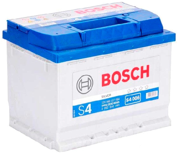 Автомобильный аккумулятор Bosch S4 006 560 127 054 (60 А/ч) Автомобильный аккумулятор Bosch S4 006 560 127 054 (60 А/ч)