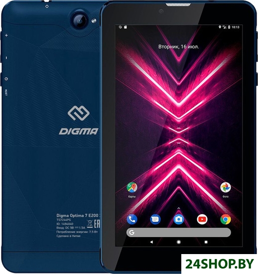 Планшет Digma Optima 7 E200 3G (синий) Планшет Digma Optima 7 E200 3G (синий)