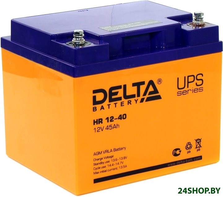 Аккумулятор для ИБП Delta HR 12-40 Аккумулятор для ИБП Delta HR 12-40
