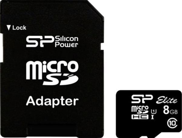Карта памяти Silicon-Power microSDHC Elite UHS-1 (Class 10) 8 GB (SP008GBSTHBU1V10-SP) Карта памяти Silicon-Power microSDHC Elite UHS-1 (Class 10) 8 GB (SP008GBSTHBU1V10-SP)