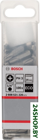 Набор бит Bosch 2608521220 (100 предметов) Набор бит Bosch 2608521220 (100 предметов)