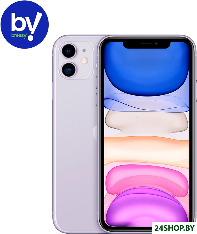 Смартфон Apple iPhone 11 128GB Воcстановленный by Breezy, грейд А (фиолетовый) Смартфон Apple iPhone 11 128GB Воcстановленный by Breezy, грейд А (фиолетовый)