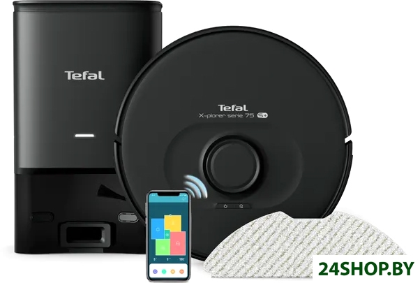 Робот-пылесос Tefal X-plorer Serie 75 S+ RG8595WH Робот-пылесос Tefal X-plorer Serie 75 S+ RG8595WH