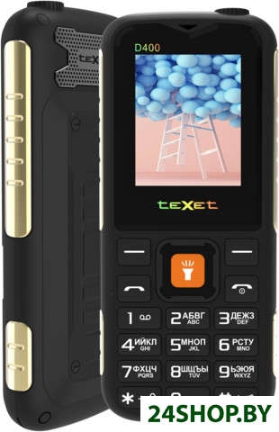 Кнопочный телефон TeXet TM-D400 (черный) Кнопочный телефон TeXet TM-D400 (черный)