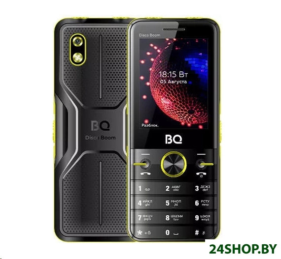 Кнопочный телефон BQ-Mobile BQ-2842 Disco Boom (желтый) Кнопочный телефон BQ-Mobile BQ-2842 Disco Boom (желтый)