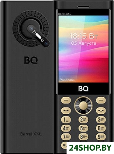 Телефон BQ BQ-3598 Barrel XXL (черный/золотистый) Телефон BQ BQ-3598 Barrel XXL (черный/золотистый)