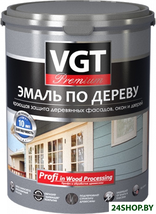 Эмаль VGT ВД-АК-1179 по дереву Профи (ванильный, 2.5 кг) Эмаль VGT ВД-АК-1179 по дереву Профи (ванильный, 2.5 кг)