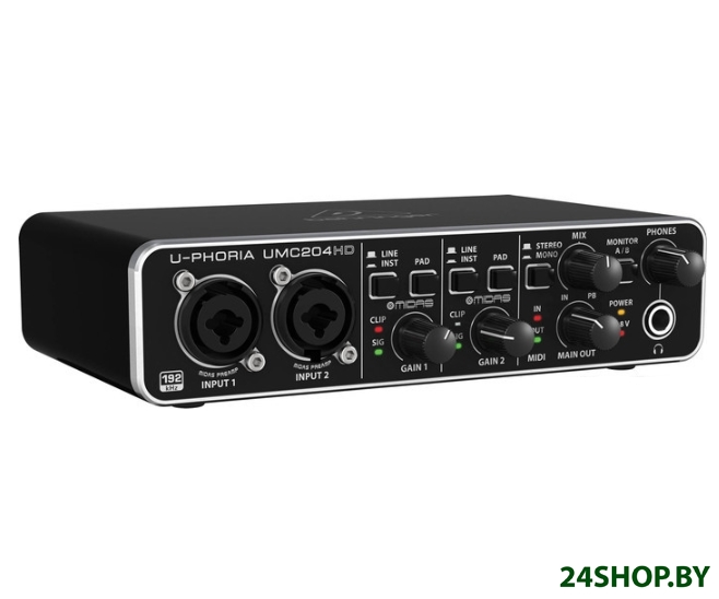 Аудиоинтерфейс BEHRINGER U-Phoria UMC204HD Аудиоинтерфейс BEHRINGER U-Phoria UMC204HD
