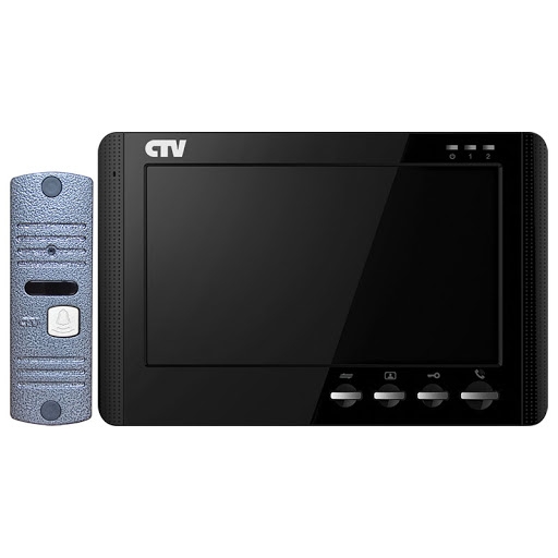 Комплект видеодомофона CTV DP1704MD (черный) Комплект видеодомофона CTV DP1704MD (черный)
