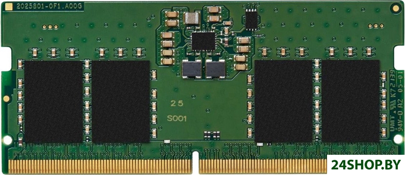 Оперативная память Kingston 8ГБ DDR5 SODIMM 6400 МГц KVR64V52BS6-8 Оперативная память Kingston 8ГБ DDR5 SODIMM 6400 МГц KVR64V52BS6-8