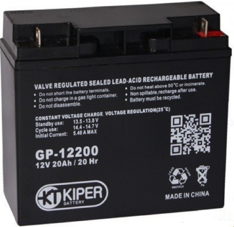 Аккумулятор для ИБП Kiper HR-12220 (12В/22 А·ч) Аккумулятор для ИБП Kiper HR-12220 (12В/22 А·ч)