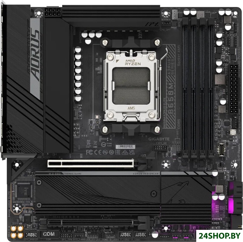 Материнская плата Gigabyte B650M Aorus Elite (rev. 1.3) Материнская плата Gigabyte B650M Aorus Elite (rev. 1.3)