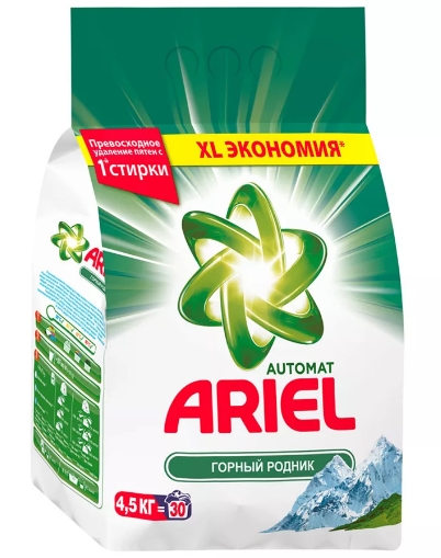 Стиральный порошок Ariel Горный родник 4.5кг Стиральный порошок Ariel Горный родник 4.5кг