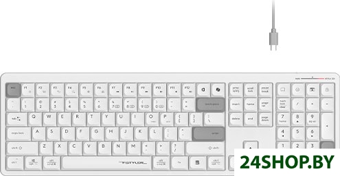 Клавиатура A4Tech Fstyler FBX55C (белый) Клавиатура A4Tech Fstyler FBX55C (белый)
