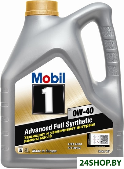 Моторное масло Mobil 1 FS 0W-40 4л Моторное масло Mobil 1 FS 0W-40 4л