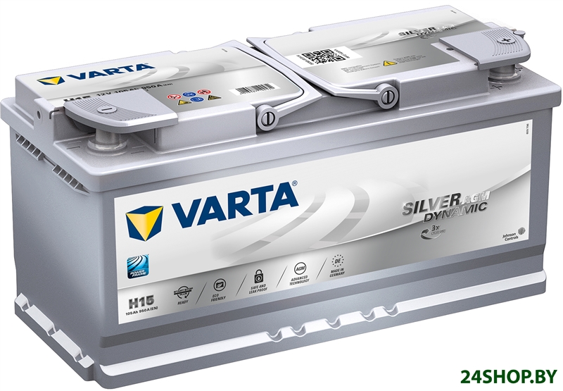 Автомобильный аккумулятор Varta Silver Dynamic AGM 605 901 095 (105 А·ч) Автомобильный аккумулятор Varta Silver Dynamic AGM 605 901 095 (105 А·ч)