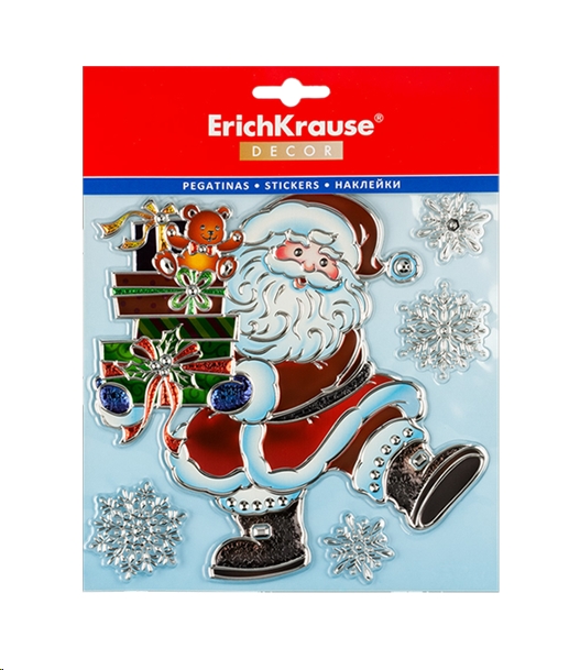 Набор наклеек Erich Krause Decor Дед Мороз с подарками (49605) Набор наклеек Erich Krause Decor Дед Мороз с подарками (49605)