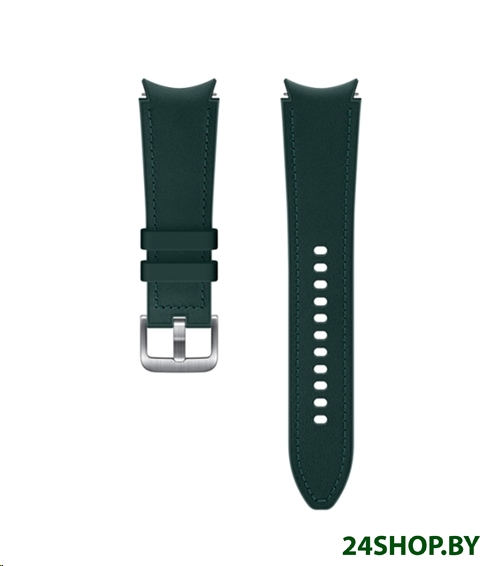 Ремешок Samsung Hybrid Leather для Samsung Galaxy Watch4 (20 мм, M/L, зеленый) (ET-SHR89LGEGRU) Ремешок Samsung Hybrid Leather для Samsung Galaxy Watch4 (20 мм, M/L, зеленый) (ET-SHR89LGEGRU)