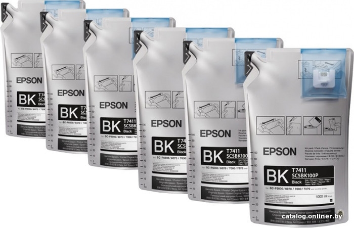 Чернила EPSON C13T741X00 (6 шт) (черные) Чернила EPSON C13T741X00 (6 шт) (черные)