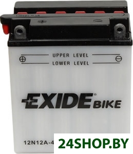 Мотоциклетный аккумулятор Exide Conventional 12N12A-4A-1 (12 А/ч) Мотоциклетный аккумулятор Exide Conventional 12N12A-4A-1 (12 А/ч)