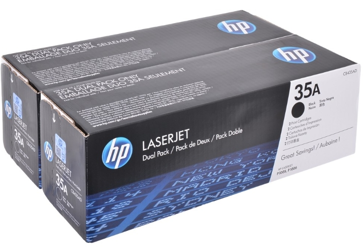 Картридж для принтера HP 35A (CB435AD) 2 шт Картридж для принтера HP 35A (CB435AD) 2 шт