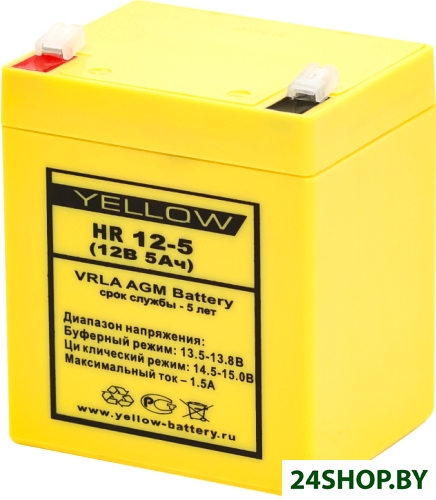 Аккумулятор для ИБП Yellow HR 12-5 Аккумулятор для ИБП Yellow HR 12-5