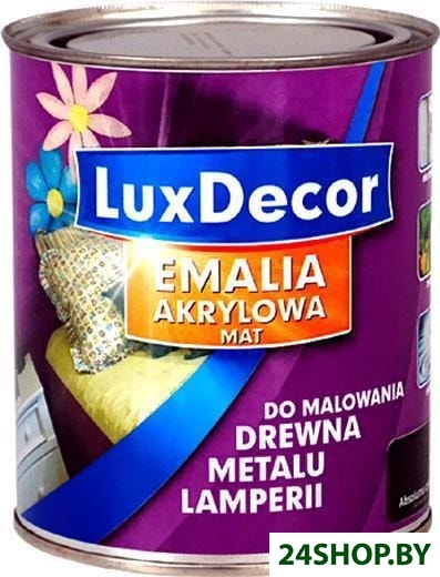 Эмаль LuxDecor Абсолютно черный 750 мл (матовый) Эмаль LuxDecor Абсолютно черный 750 мл (матовый)
