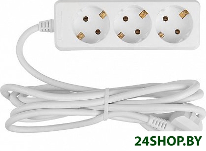 Удлинитель General Lighting GES-10 470014 (3 м, белый) Удлинитель General Lighting GES-10 470014 (3 м, белый)