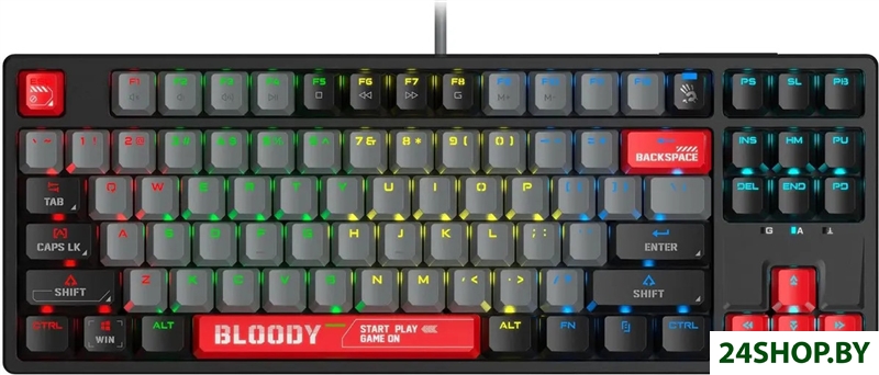 Клавиатура A4Tech Bloody S87 Energy Red (Bloody BLMS Red Plus) Клавиатура A4Tech Bloody S87 Energy Red (Bloody BLMS Red Plus)