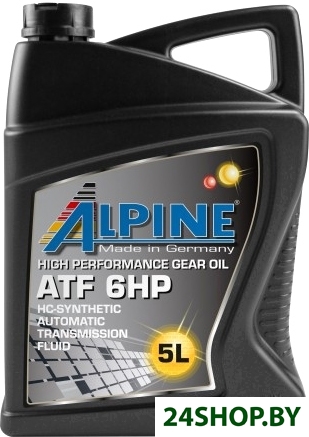 Трансмиссионное масло Alpine ATF 6HP 5л Трансмиссионное масло Alpine ATF 6HP 5л