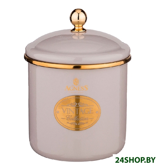 Емкость для хранения Agness 950-305 (дымчатый) Емкость для хранения Agness 950-305 (дымчатый)