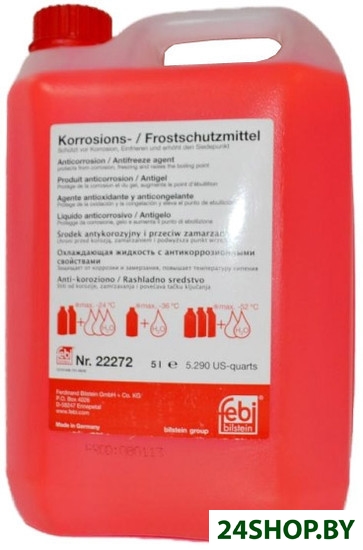 Антифриз Febi bilstein G12 22272 5л Антифриз Febi bilstein G12 22272 5л