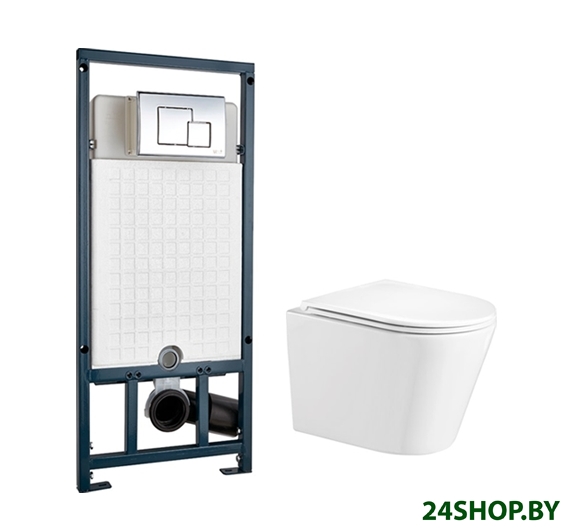Унитаз WeltWasser Salzbach 004 GL-WT + Marberg 507 SE (белый глянец/хром) Унитаз WeltWasser Salzbach 004 GL-WT + Marberg 507 SE (белый глянец/хром)